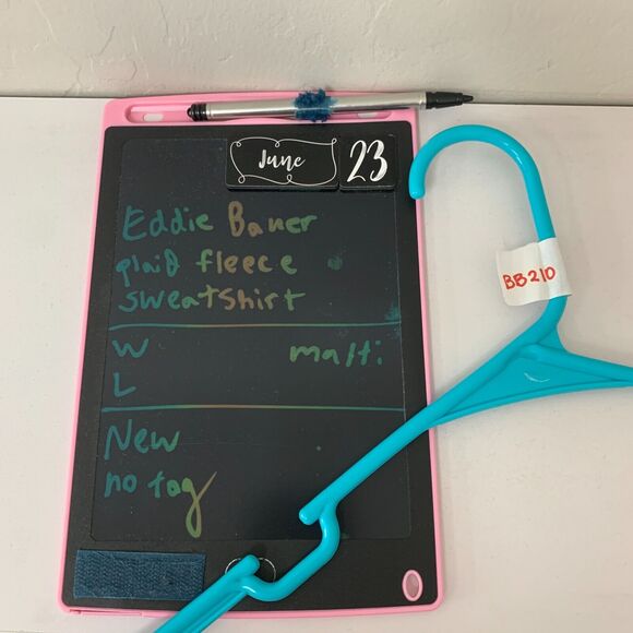 Eddie Bauer Plaid Fleece Sweatshirt Womens L Large 1/4 Zip Long Sleeve Sweater - Picture 9 of 10